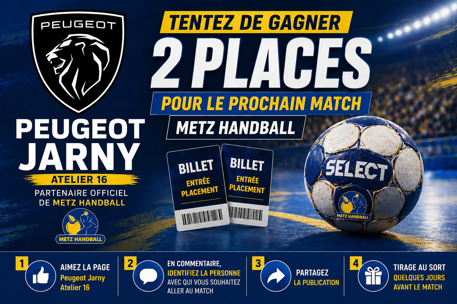 Atelier 16 Partenaire officiel de Metz Handball